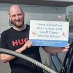 Ashley from Reddish in Stockport passed his driving test at the first attempt