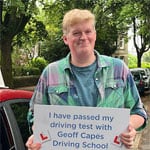 Matthew Cox from Glossop passed his driving test on 8th August