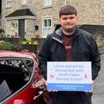 Andreas from Glossop passed his driving test on 1st October