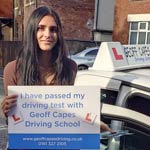 Laila Miah from Stockport passed her test on 17th October