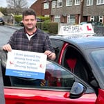 Lee Cross passed his driving test on 9th December