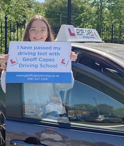 Annie Buckley from Macclesfield passed her driving test at her first attempt
