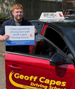 Ryan McDonald from Hyde passed his driving test on 11th June