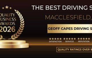 Quality Business Awards - Awarded Best Driving School in Macclesfield 2026 for 3rd Year Running