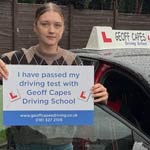 Congratulations to Ellie Davies-Hazelhurst who passed first time with zero faults Congratulations to Ellie Davies-Hazelhurst who passed first time with zero faults