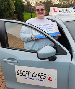 Congratulation to Charlotte Holland from Macclesfield on passing her driving test at the first attempt. Congratulation to Charlotte Holland from Macclesfield on passing her driving test at the first attempt.