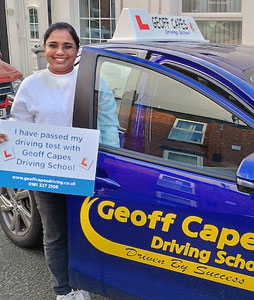 Congratulations to Nisa from Macceslefield who passed her driving test on 7th January Congratulations to Nisa from Macceslefield who passed her driving test on 7th January