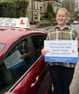 Kayley Catchpole from Glossop passed her driving test on the 6th March 2026