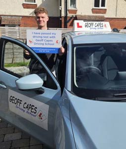 Congratulations to Aidan from Macclesfield on passing his driving test at the first attempt!