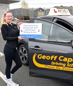 Amy Jayne from Offerton in Stockport passed her test at the first attempt on 14th April 2026