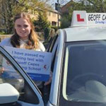 Mia Berg from Bollington passed her driving test at the first attempt on 29th April 2026 Mia Berg from Bollington passed her driving test at the first attempt on 29th April 2026