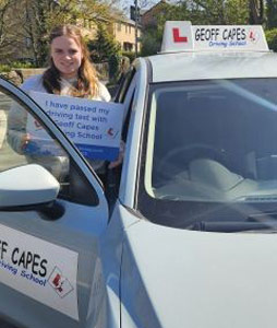 Mia Berg from Bollington passed her driving test at the first attempt on 29th April 2026