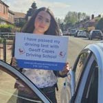 Lara Treanor from Macclesfield passed her driving test on 9th June 2026